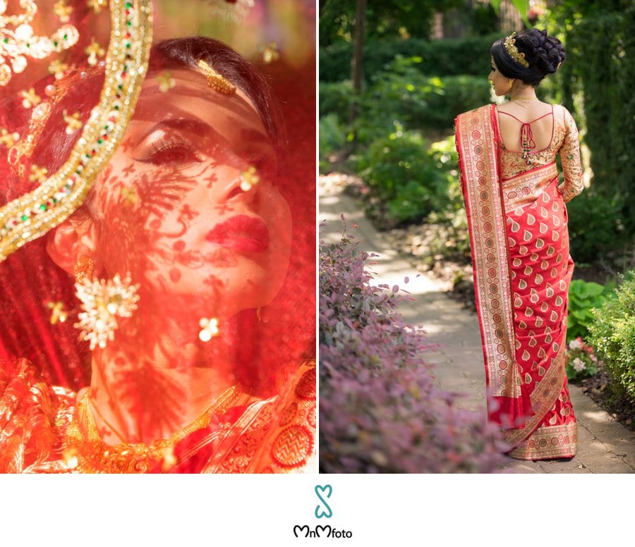 red bridal nepali wedding banarashi banarasi saree blouse fabric & shawl 3  sets | eBay