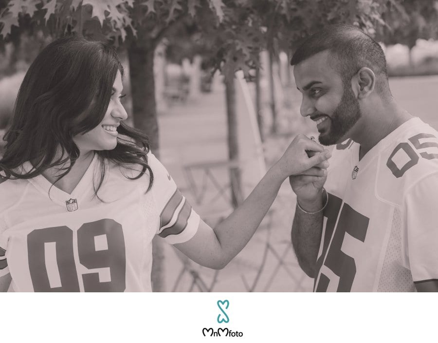 Cowboys Themed Engagement Photos in Dallas.