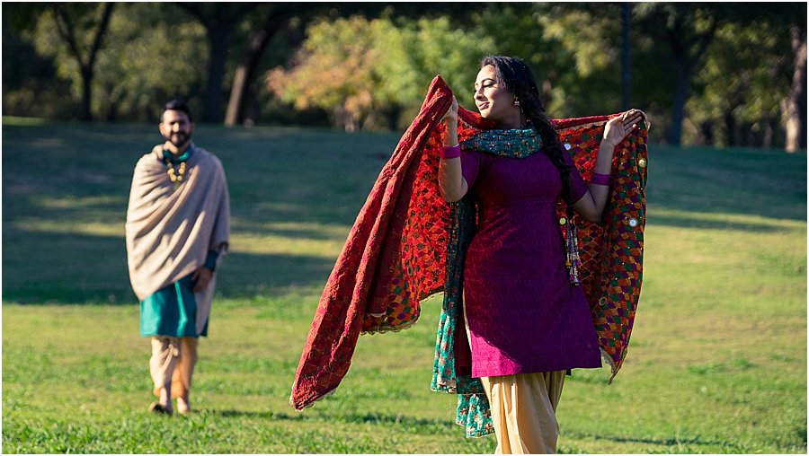 Panjabi Engagement Photo Shoot inspired by rural villages of Panjab.