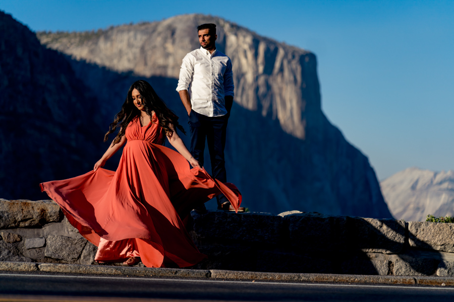 Yosemite National Park engagement photo shoot