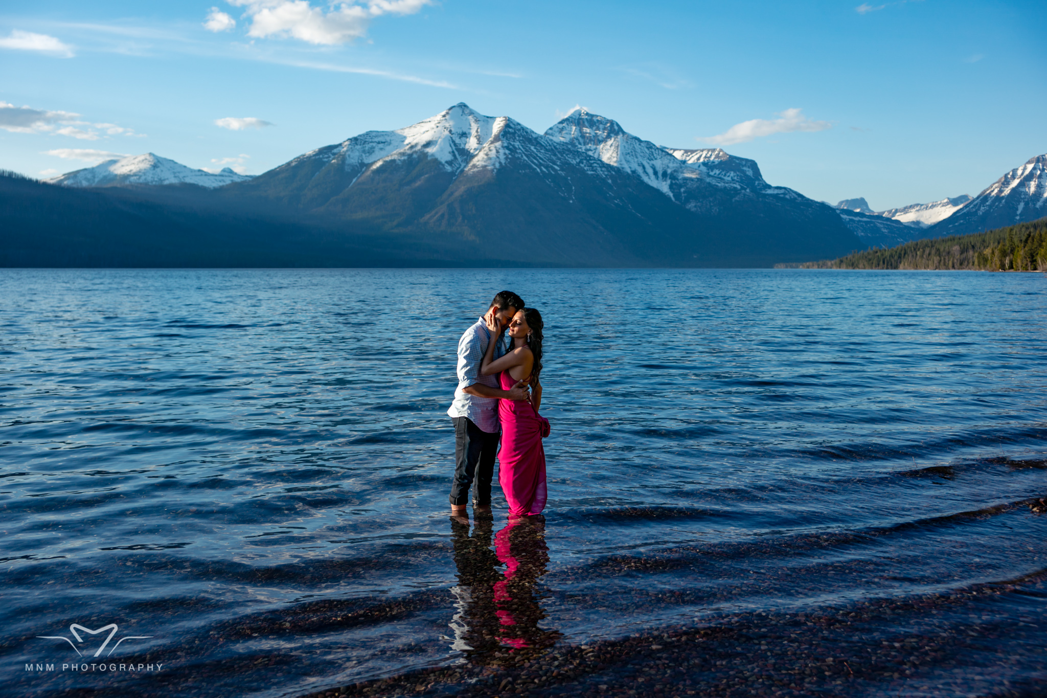 Lake McDonald Glacier National Park Engagement Photo Shoot