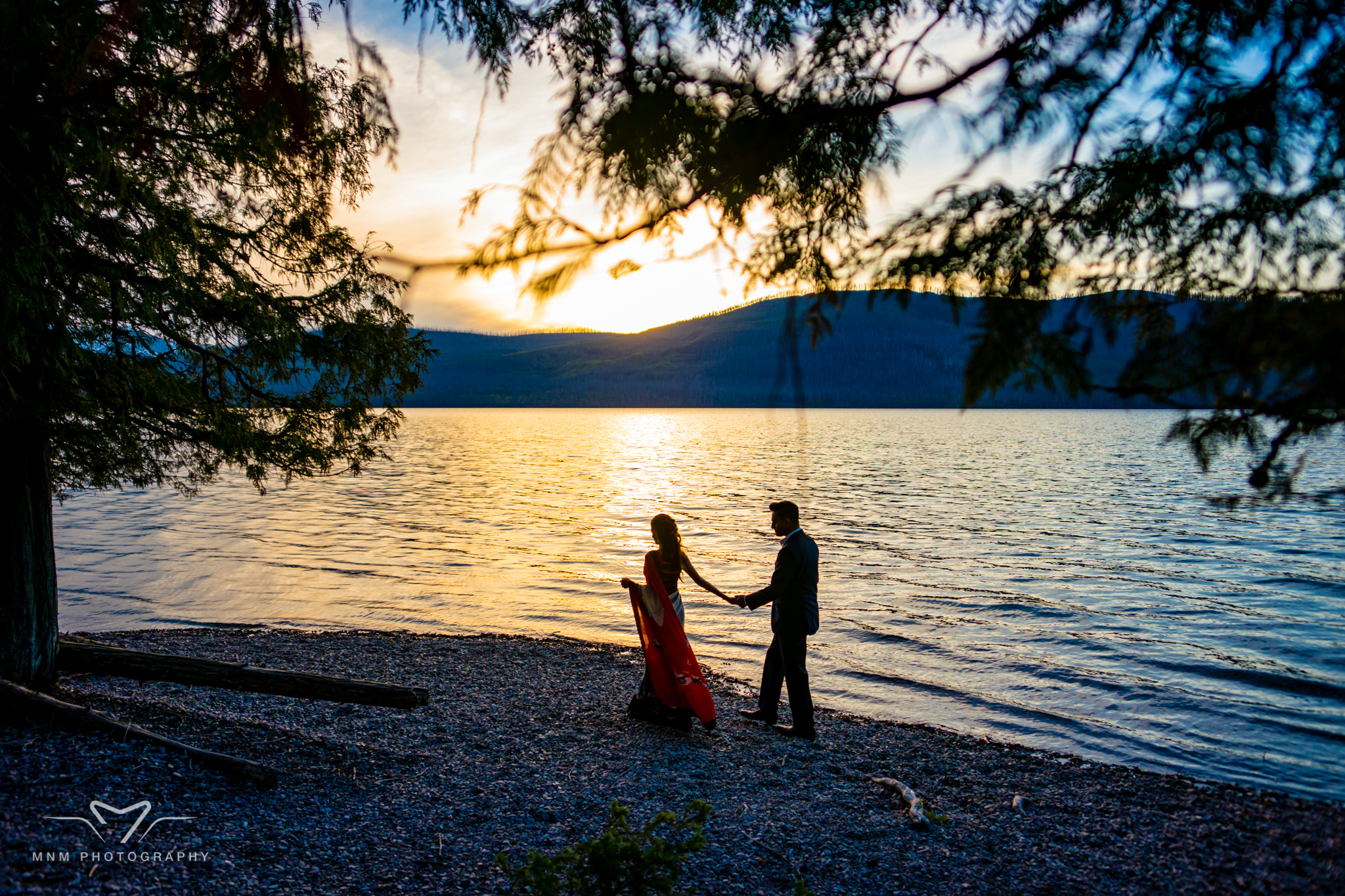 Lake McDonald Glacier National Park Engagement Photo Shoot