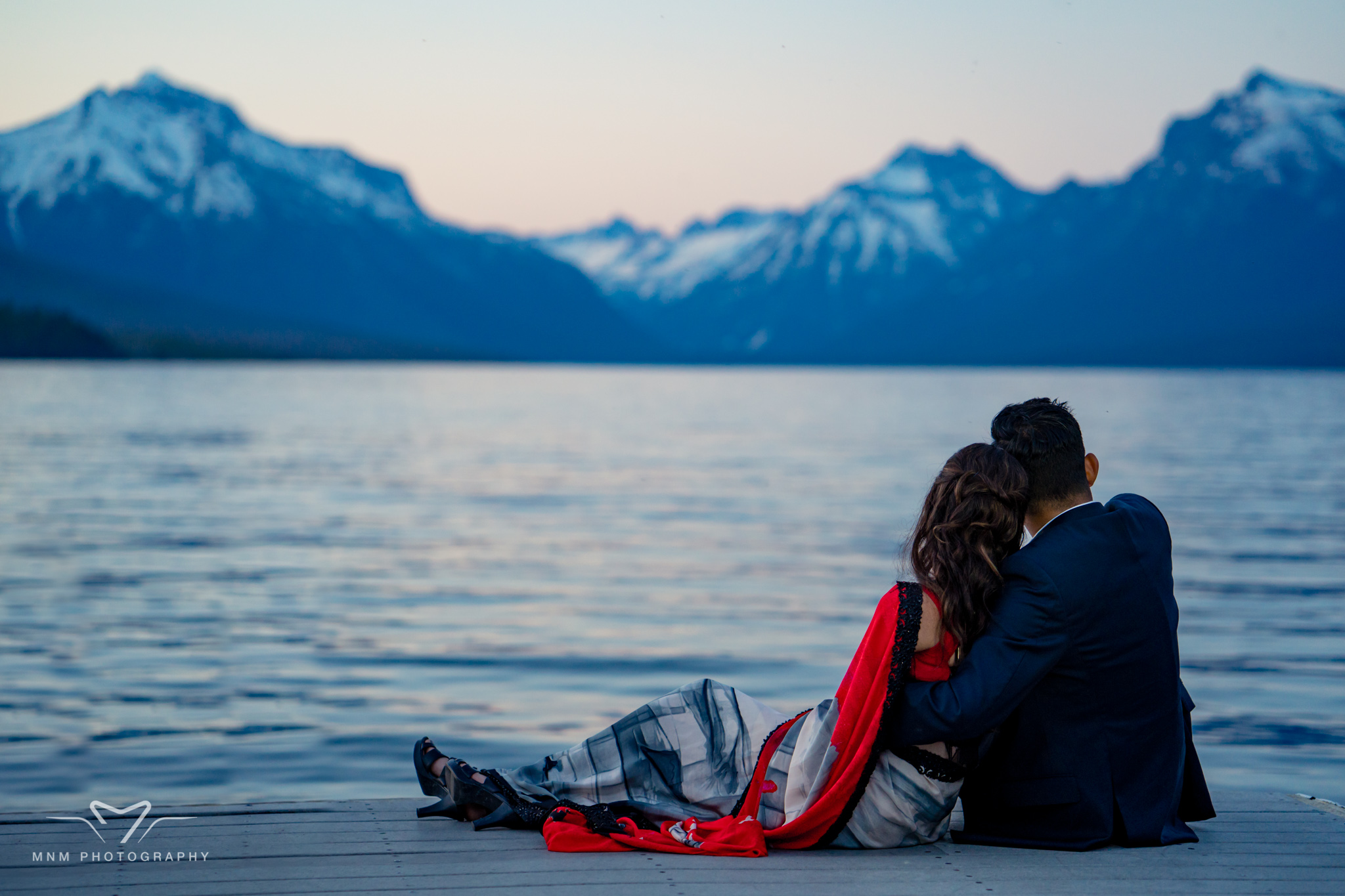 Lake McDonald Glacier National Park Engagement Photo Shoot