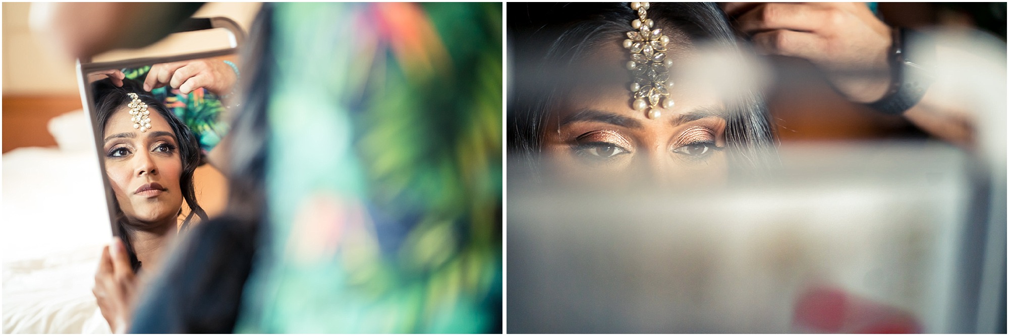 bora bora indian bride getting ready on windstar cruise 