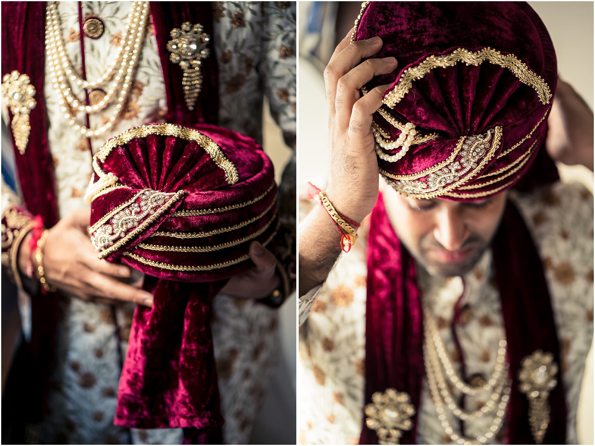 indian groom getting ready on windstar cruise bora bora