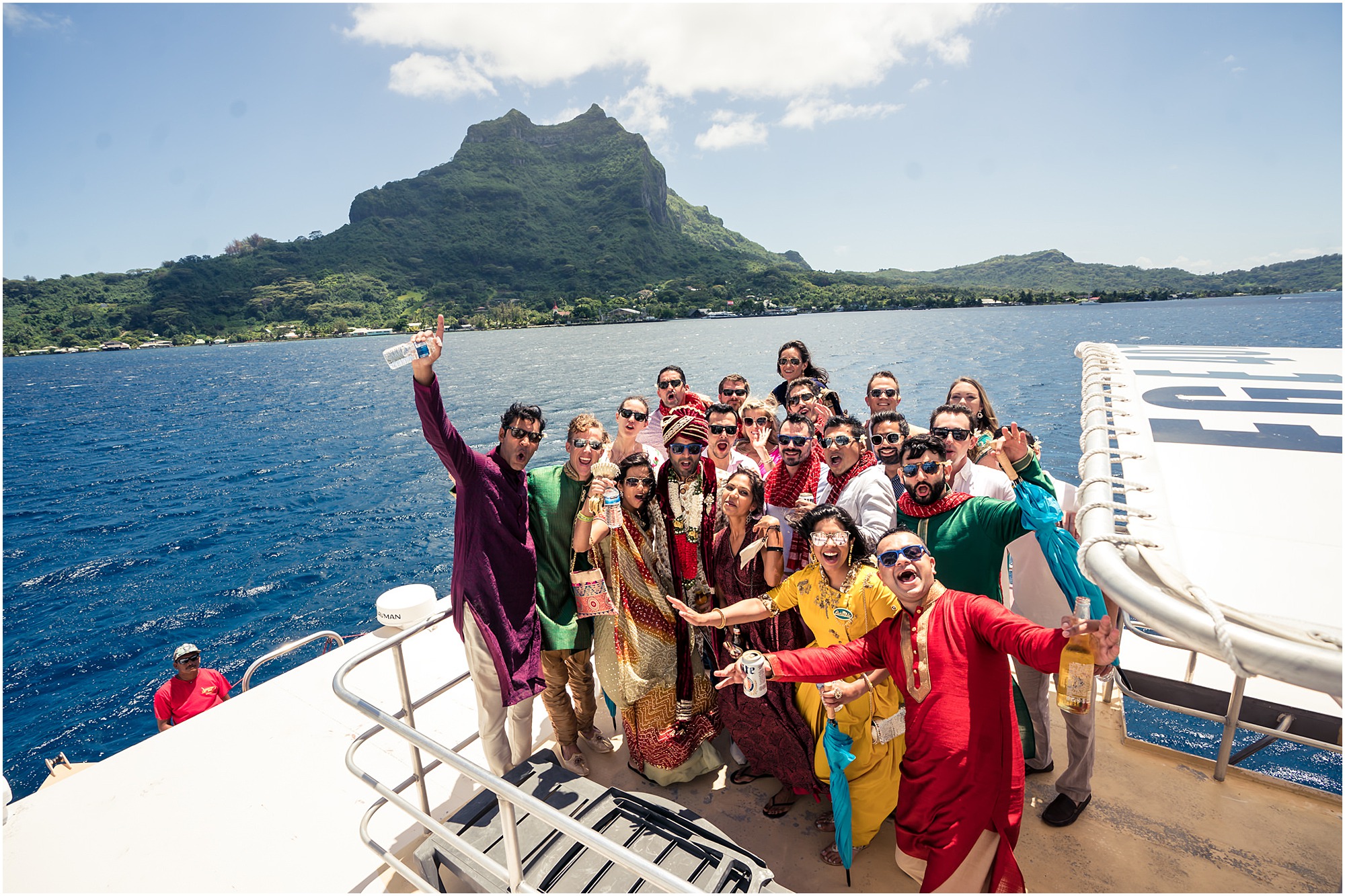 bora bora indian wedding baraat windstar cruise front deck