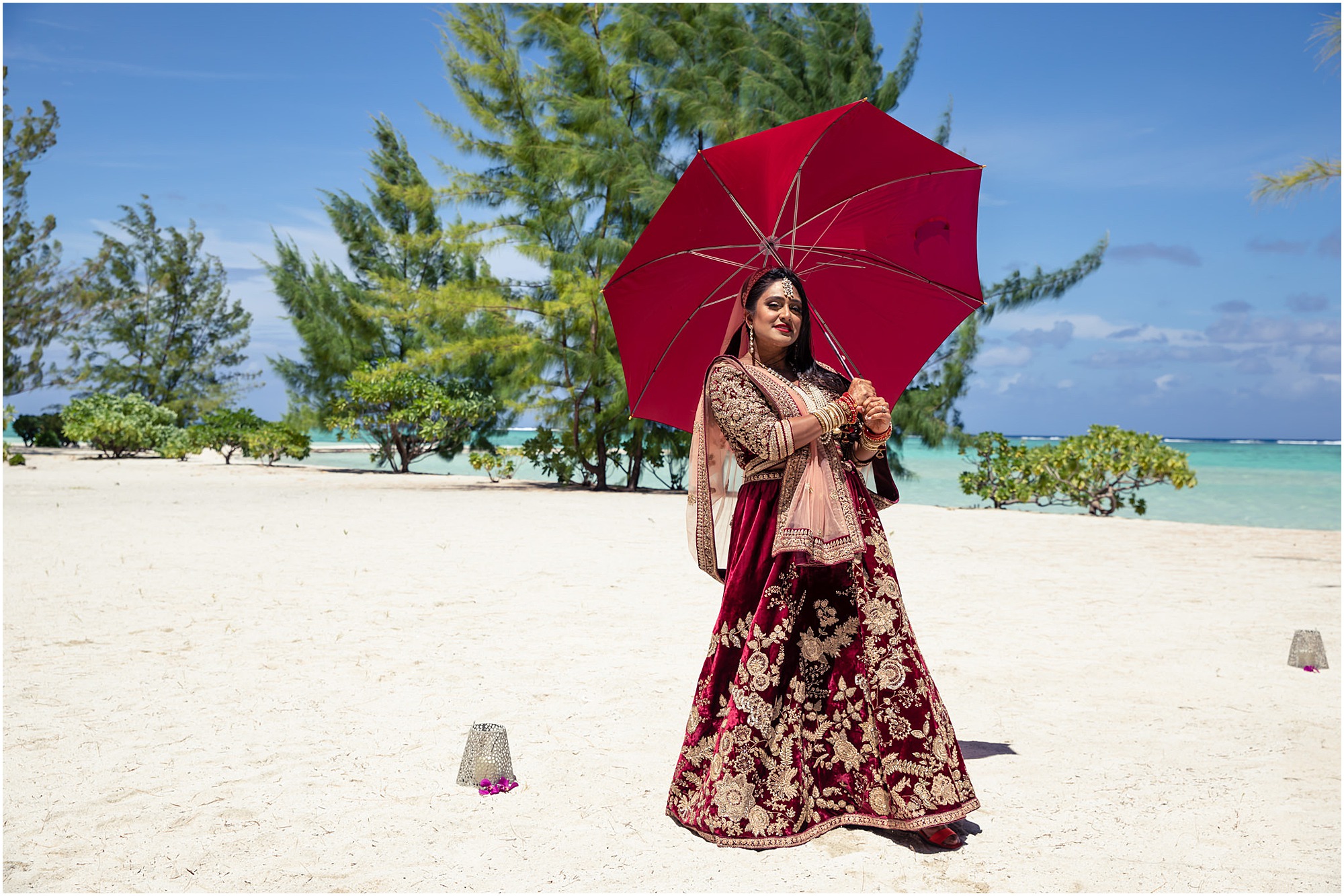 bora bora indian wedding on motu tapu private island