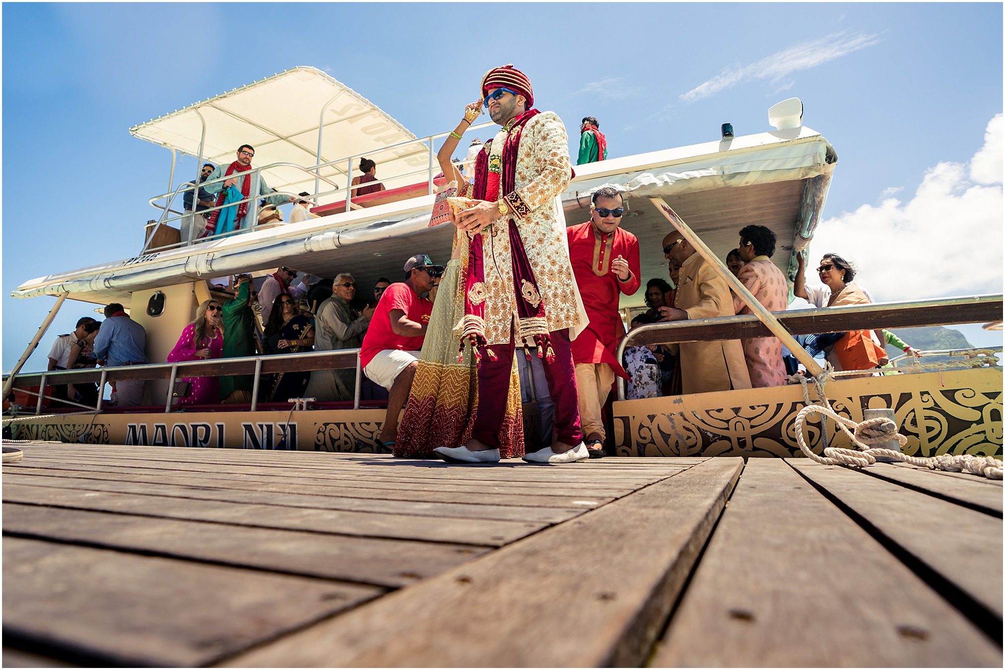 bora bora indian wedding baraat windstar cruise front deck