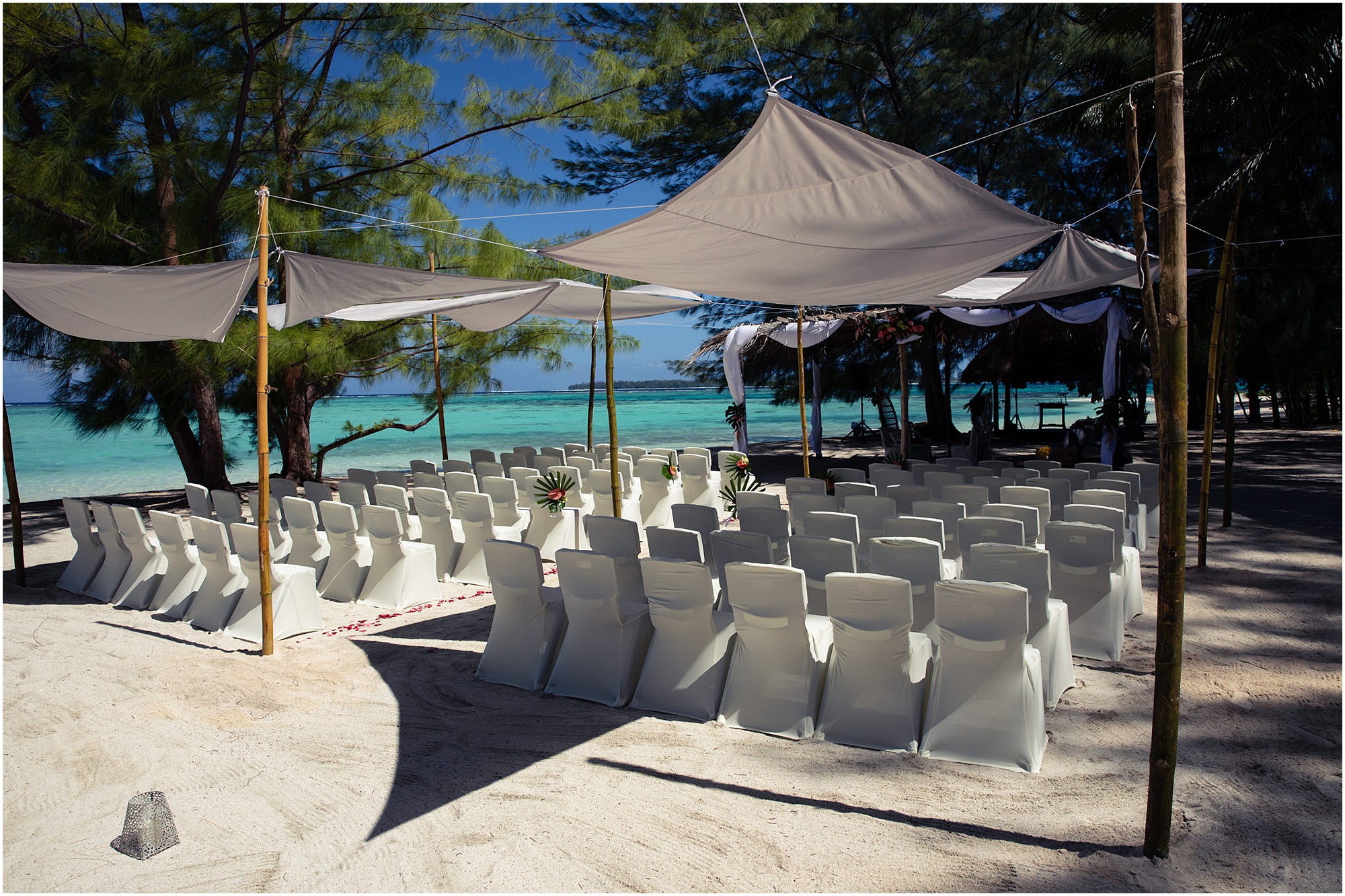 bora bora indian wedding on motu tapu island