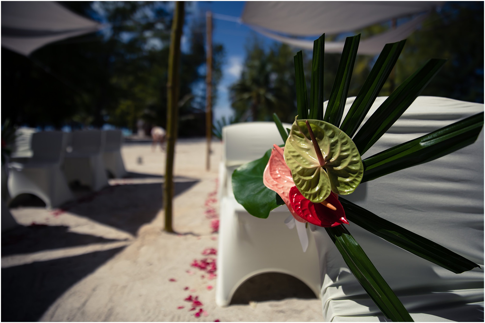 bora bora indian wedding on motu tapu island