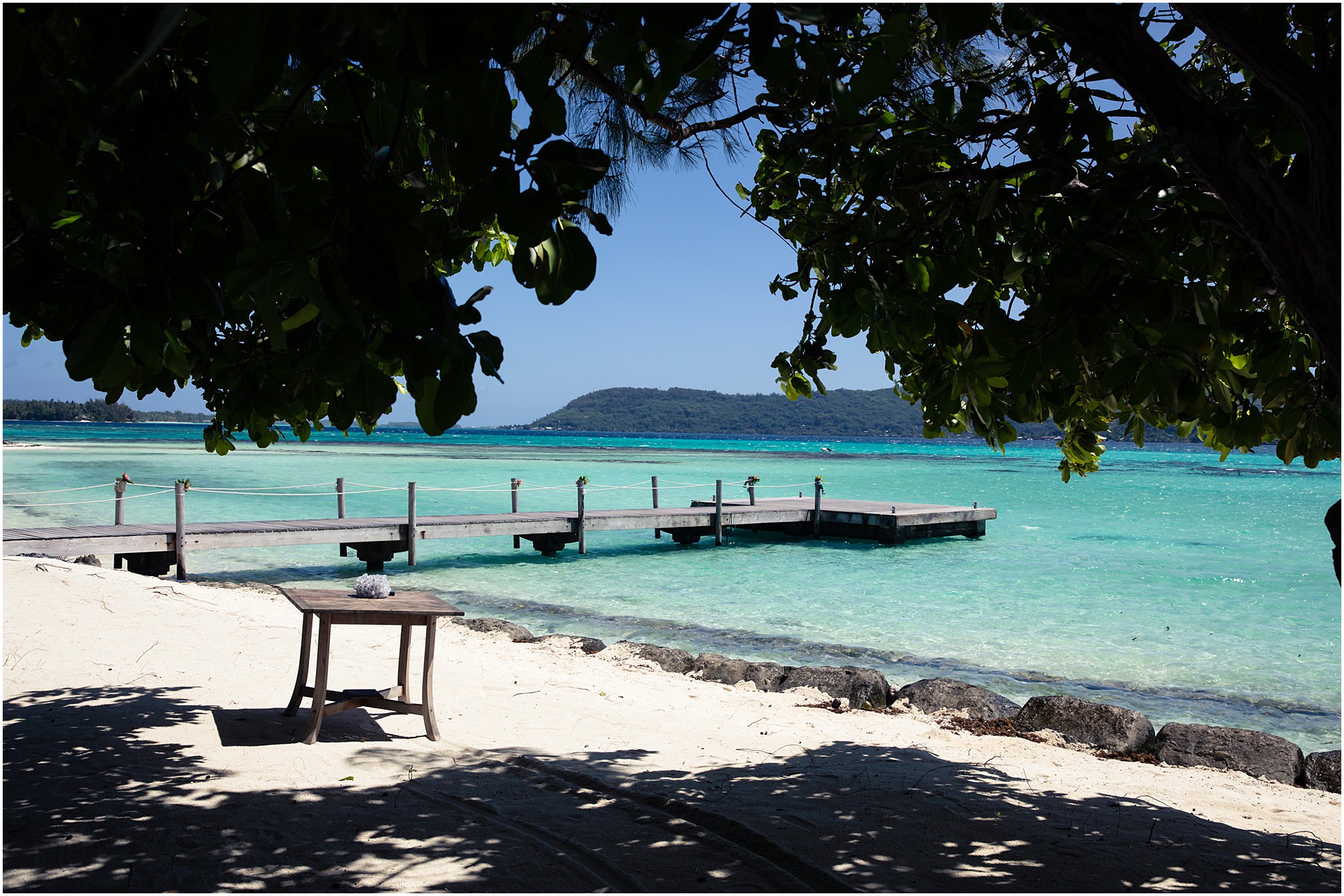 bora bora indian wedding on motu tapu island