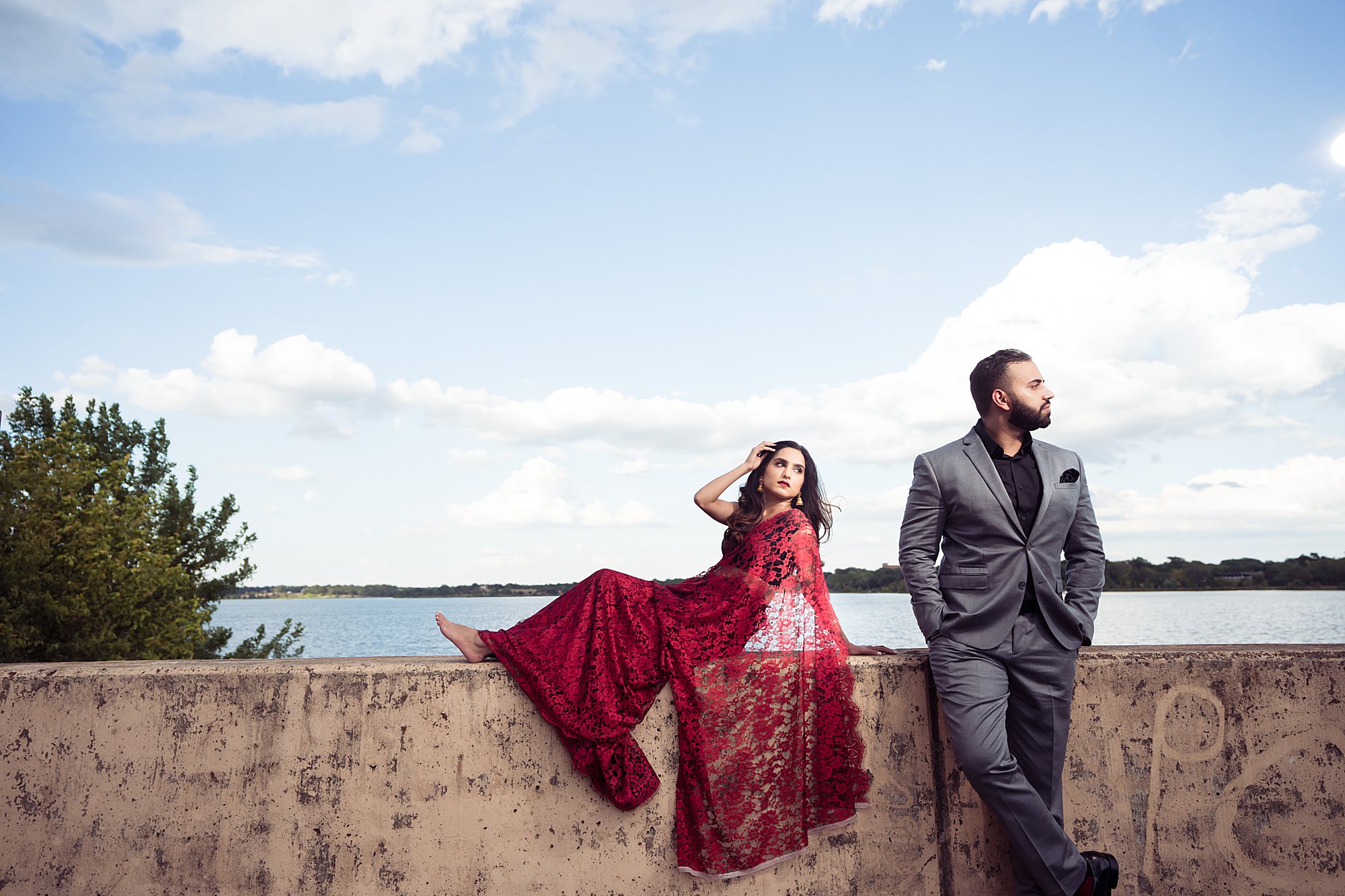 Dallas Engagement photos at white rock lake