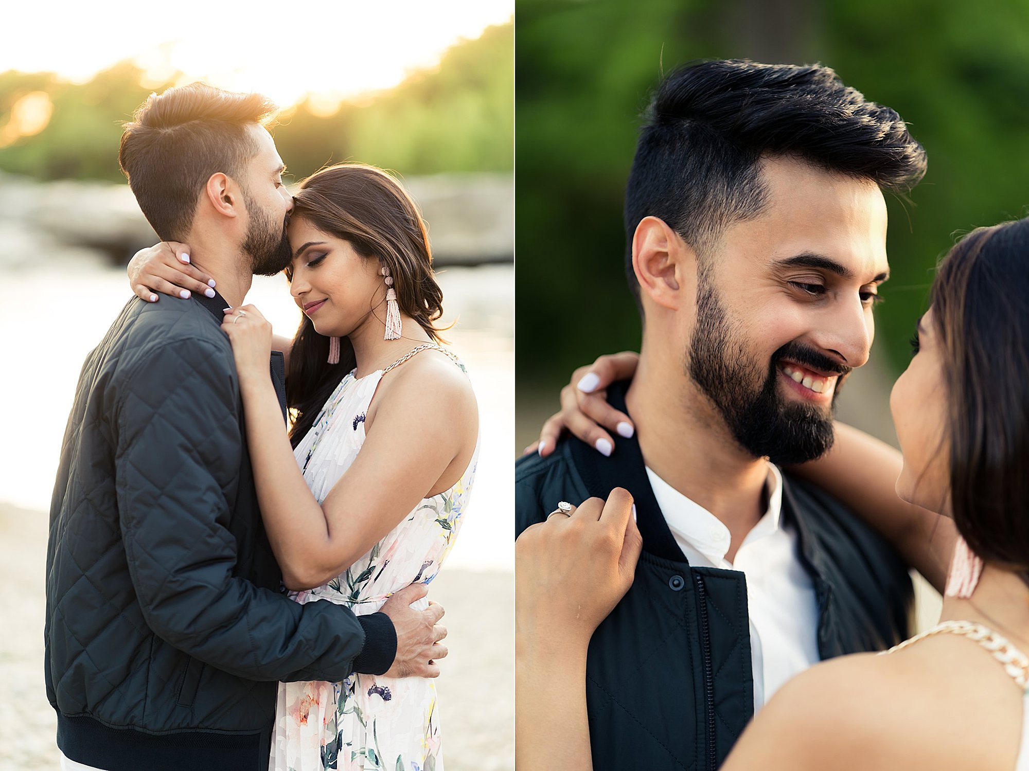 cute romantic couple engagement photos