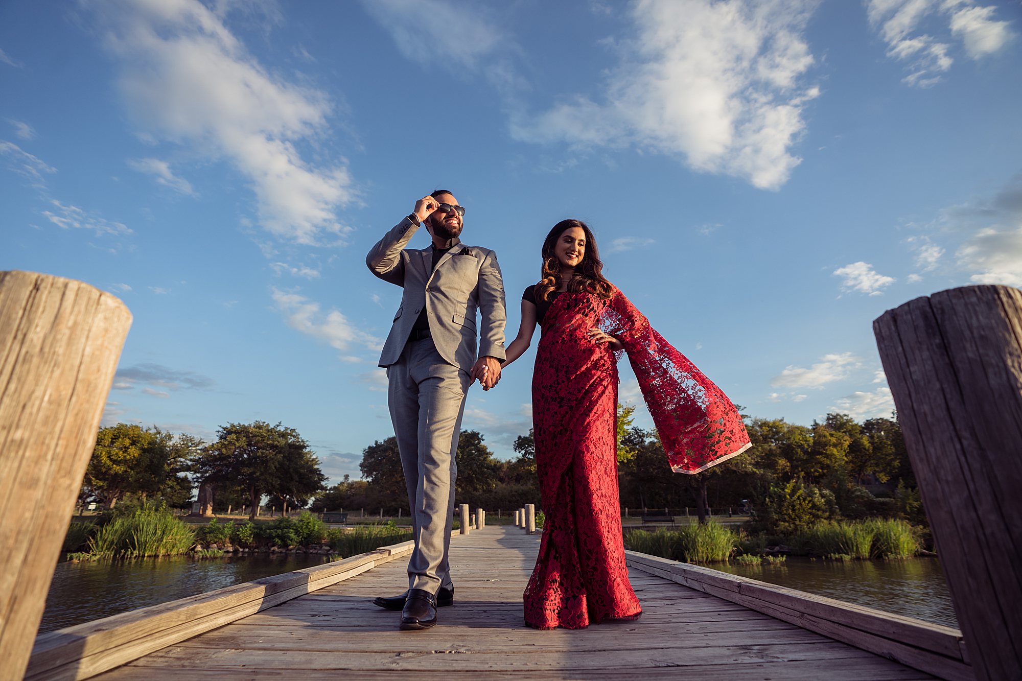 Dallas Engagement photos at white rock lake