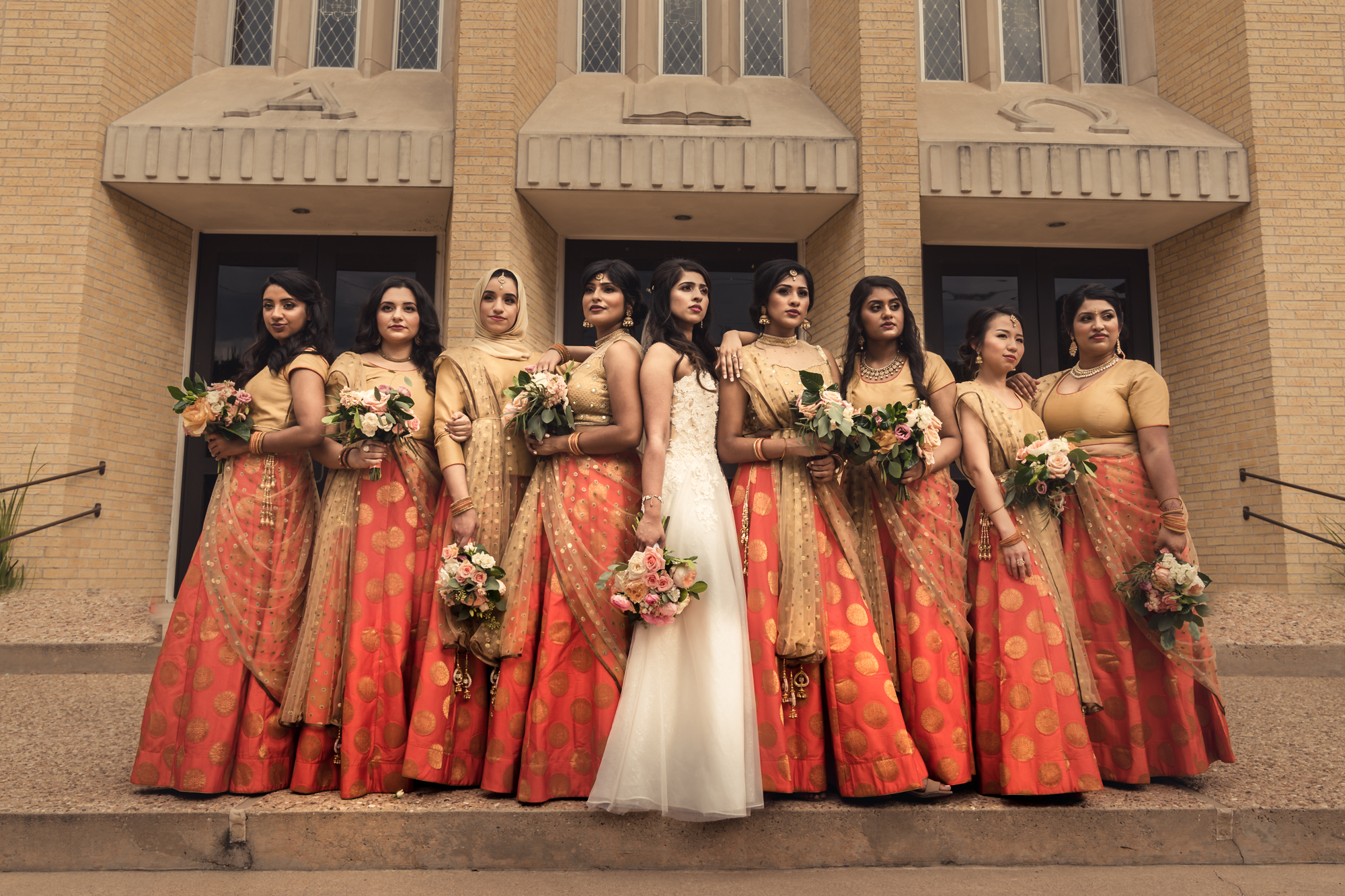 Hyde Park Baptist Church Wedding in Austin bridesmaids photos poses