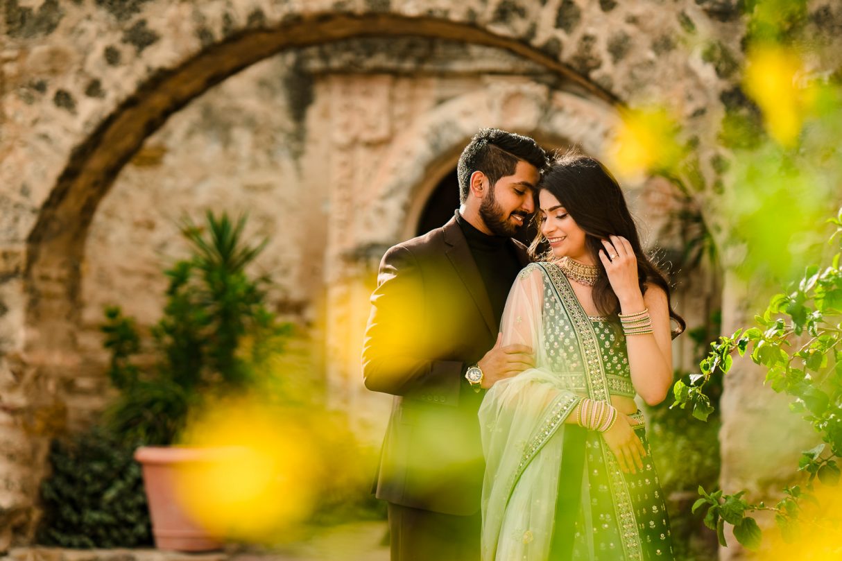 San Antonio Mission San Jose Engagement Photo Shoot Indian couple