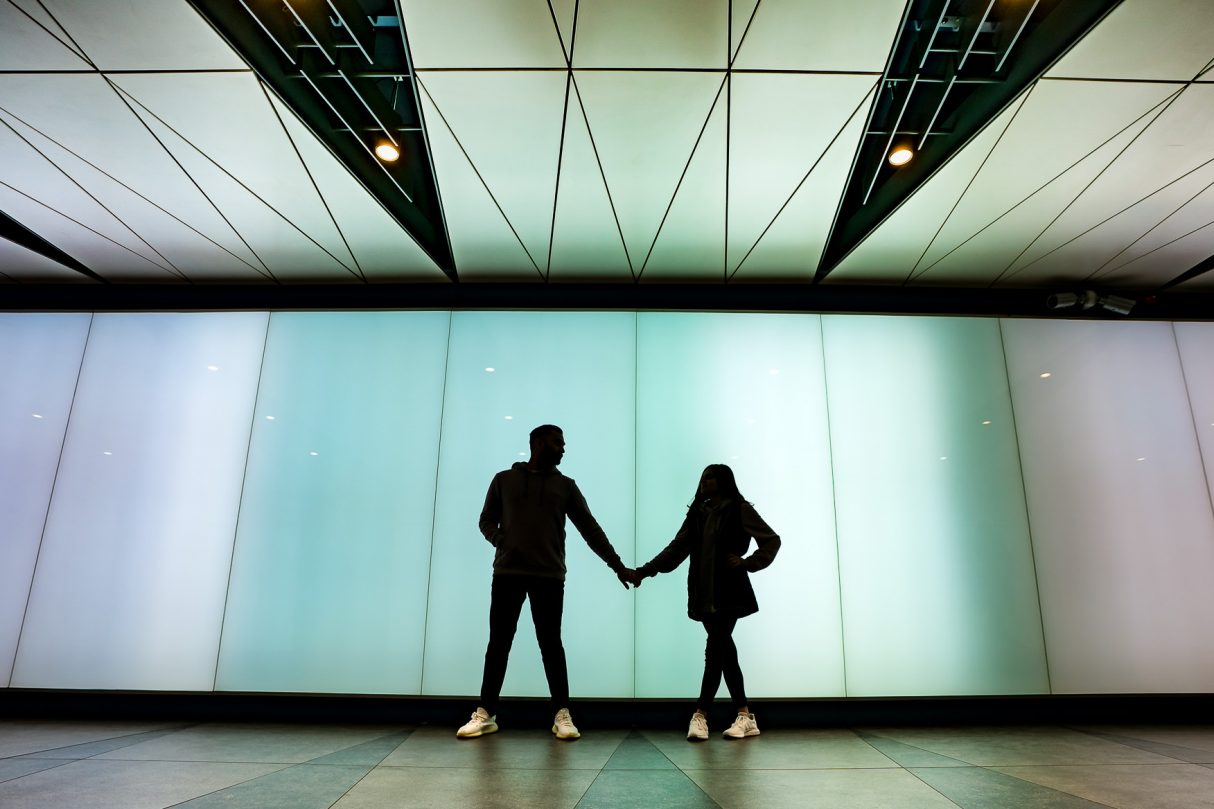 London engagement photo shoot with indian couple