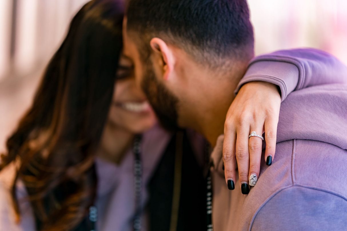 London engagement photo shoot with indian couple