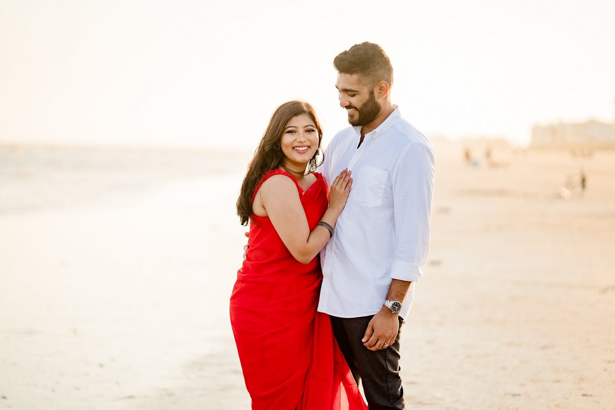 Galveston Beach Pre-Wedding Shoot with Shannon and Libin

