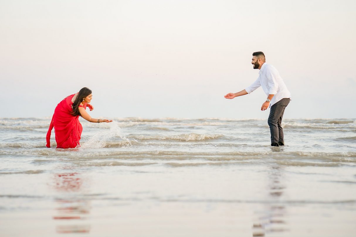 Galveston Beach Pre-Wedding Shoot with Shannon and Libin

