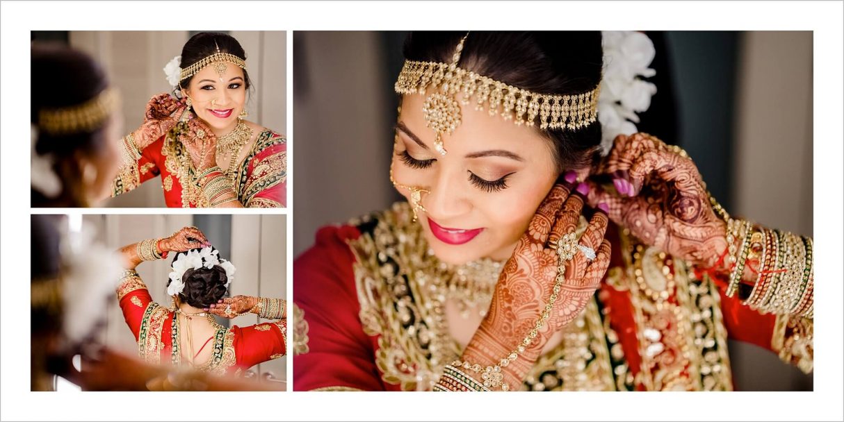 Bride prep Renaissance Dallas Hotel Indian Wedding