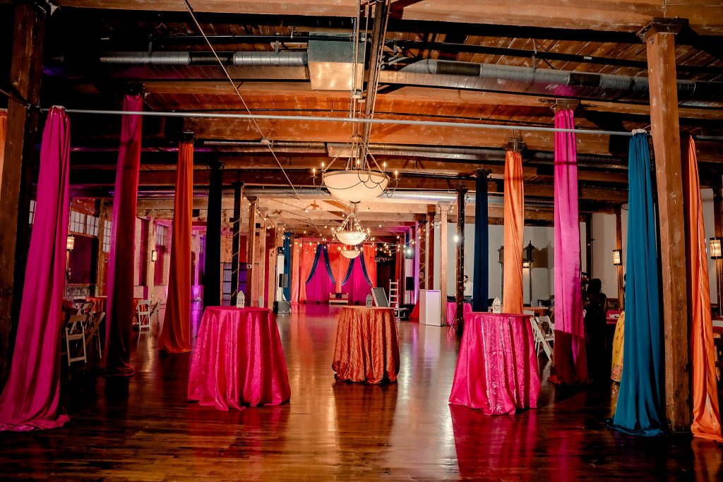 McKinney Cotton Mill Indian Wedding decor